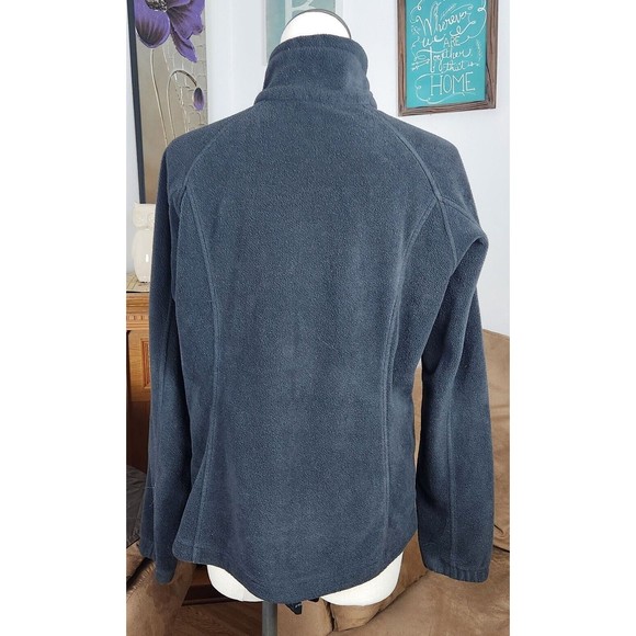 Columbia Women’s Fleece Jacket Black Full Zip Jacket Size Large - Picture 5 of 6